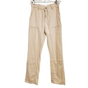 Solado Cargo Carpenter Jeans Beige Double Knee X Small